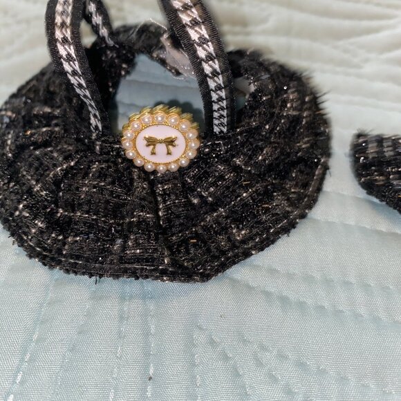 The Monsters Labubu Girly Girl 4 PC Black Plaid Outfit NEW 😍 - Picture 4 of 5